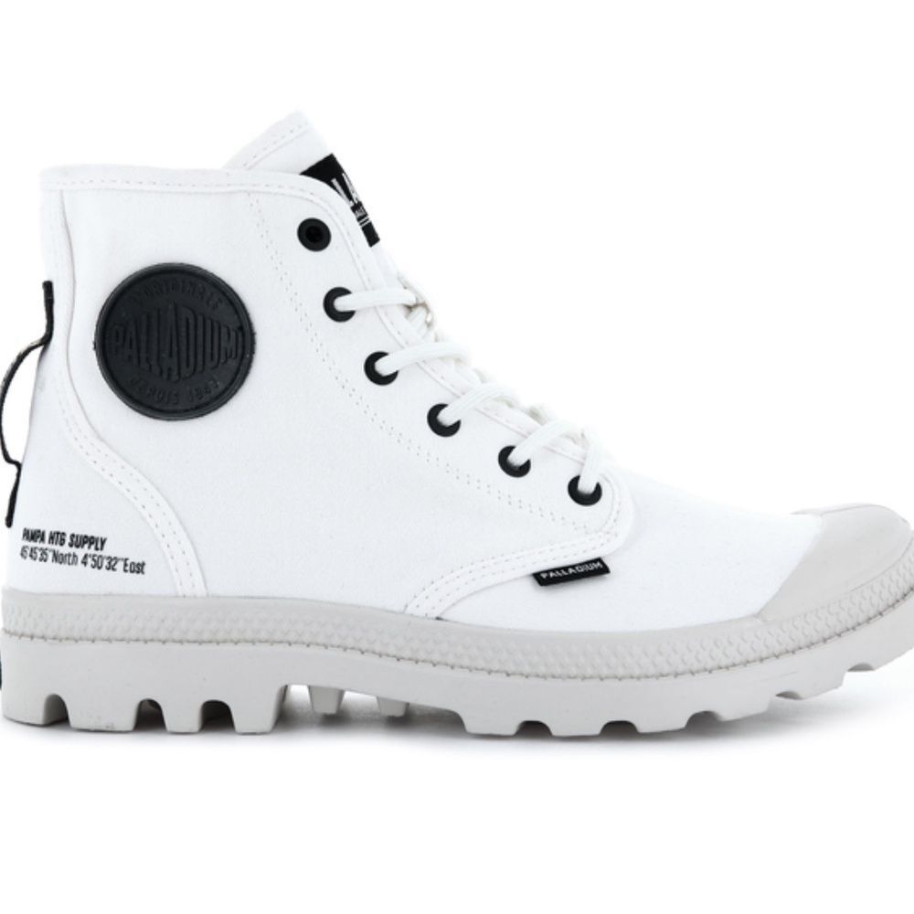NEW Palladium Unisex Star White Pampa Hi Htg Supply Boots Size M10 W11.5